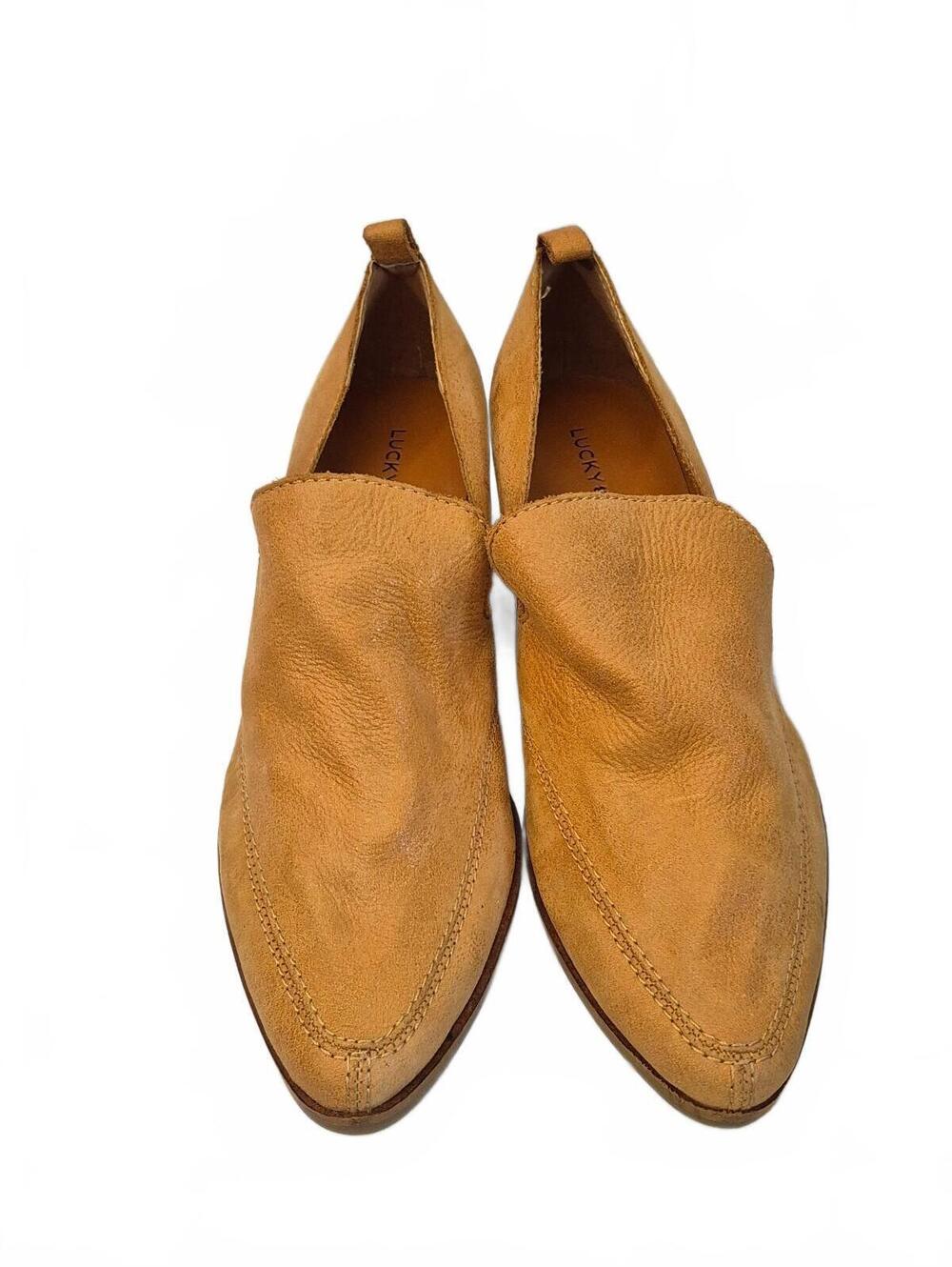 Lucky Brand Women’s Tan Suede Leather Western Ankle Booties Shoes Size 9m